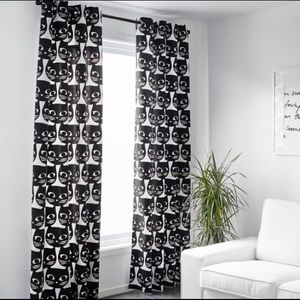 IKEA Retro cat curtains